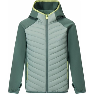 Regatta Детско поларено яке Regatta Kid's Junior Andreson Hybrid Hybrid jacket - Dark Forest / Glacier Green - размер 3-4 Years (703-7785-1112)