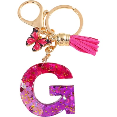 HARAHU Ключодържател Азбука - g / Розова / Пеперуда kp37951 (37951)