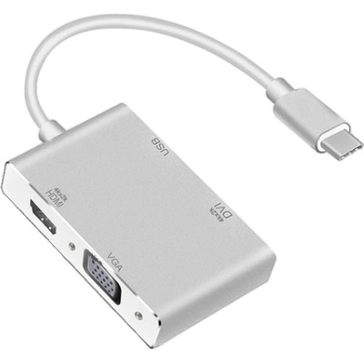 W-star USB-C - HDMI, VGA, DVI a USB RDUSBC4v1