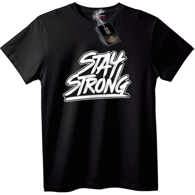 NOONEBRAND Тениска Бъди силен - XL, White