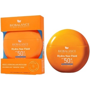 BIOBALANCE Слънцезащитен флуид за лице Hydra, SPF50+, 40 g