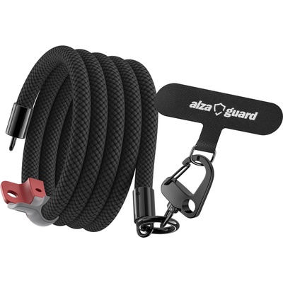 AlzaGuard Universal Lanyard Essential Long - černá AGD-LAEL001B – Zboží Živě