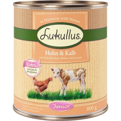 Lukullus Junior kuře & telecí 6 x 800 g