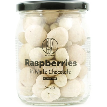 BrainMax Pure Pure® Лиофилизирани малини в бял шоколад, 245 гр