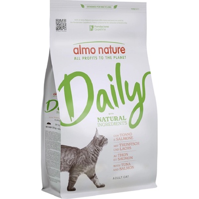 Almo Nature Daily Maintenance tuňák a losos 2 x 1,2 kg