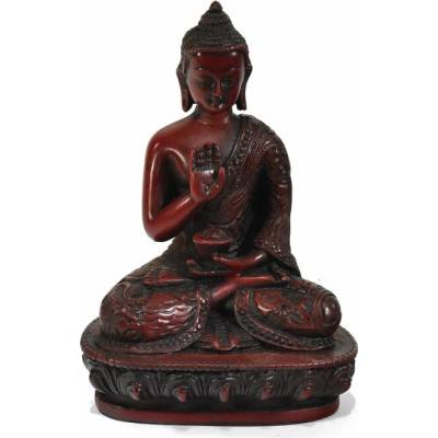 Sanu Babu Soška Amóghasiddhi Buddha, červený, 14cm