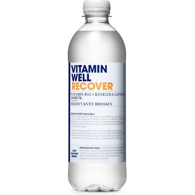 Vitamin Well Recover bazový kvet-broskyňa 0,5 l