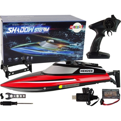 Tomido RC červený motorový člun 2.4G 20-25 km/h