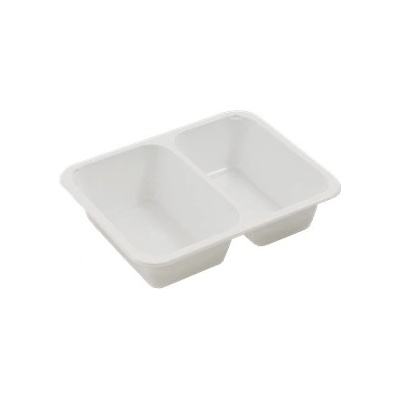 ECOFOL Plastová zatavovací miska 2D bílá PP 227x178x50 mm ideal pack® bal/50 ks