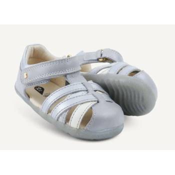 bobux Outlet: iWalk Cross Jump: Детски кожени сандали Silver Pearl + Silver - Размер No23 (636702-23)