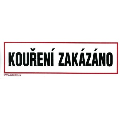 MAGG Kouření zakázáno 210x70mm - plastová tabulka
