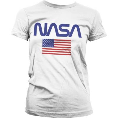 HYBRIS дамска тениска NASA - Old Glory - HYBRIS - USG-5-NAS004-H81-14-WH
