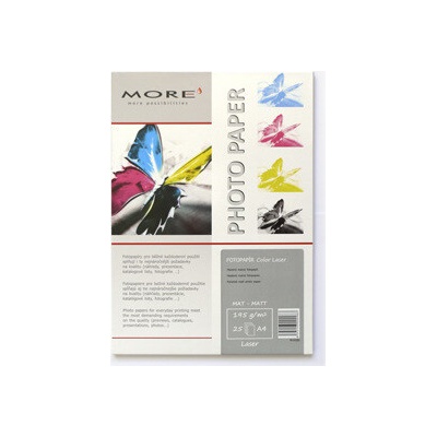 papier MORE COLOR LASER matný 25ks/A4 195g laser