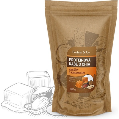 Protein&Co. Proteinové kaše s chia 1600 g – Zbozi.Blesk.cz