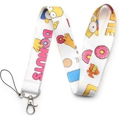 Šňůrka na krk a mobil Textilní Homer Simpson