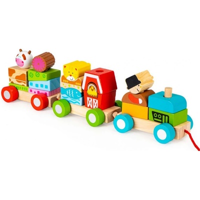 Eco Toys vláčik na šnúrku