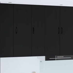 vidaXL Стенен шкаф LUCCA Черно 30 x 31 x 100 см Инженерна дървесина (885106)