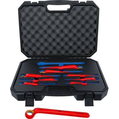 BGS Technic Sada očkových kľúčov VDE predĺžené zalomené 10 - 24 mm 9-dielna BGS 72035