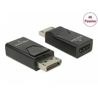 Átalakító DisplayPort 1.2 male > HDMI female 4K passzív fekete (66234) (66234)