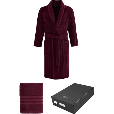 Soft Cotton luxusný pánsky župan premium bordo