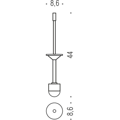CB Plus W4958 Náhradná WC kefa
