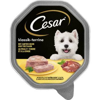 Cesar Adult Dog Klassik s jemným kuracím a morčacím 28 x 150 g
