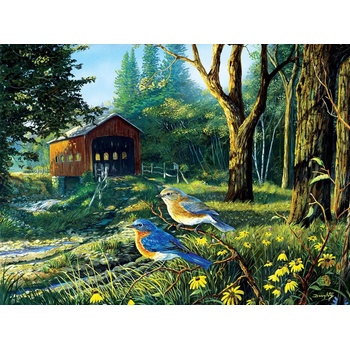 SunsOut - Puzzle Doughty - Sleepy Hollow Blue Birds - 1 000 piese