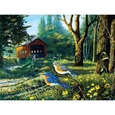 SunsOut - Puzzle Doughty - Sleepy Hollow Blue Birds - 1 000 piese