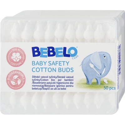 BEBELO Baby Cotton Buds vatové tyčinky 50 ks – Zboží Dáma