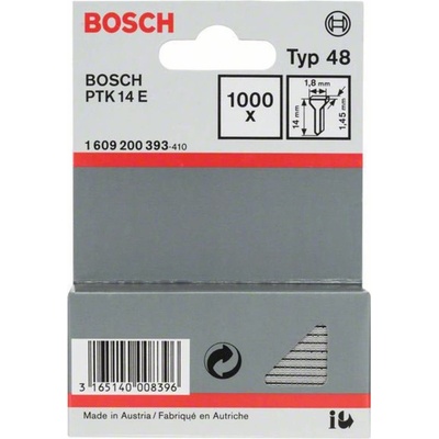 Bosch Accessories 1609200393 Hřebíky do sponkovačky Typ 48 Vnější délka 14 mm 1000 ks – Zboží Mobilmania