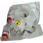 TIMEX-ELEKTRO Timex Connector 3x2P+with /protection protect/ white R-31-Z