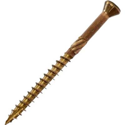 MEX Classic Antique MT A2 - Hnedé skrutky do dreva - frézovací závit (200 ks), 5,0 x 60 mm