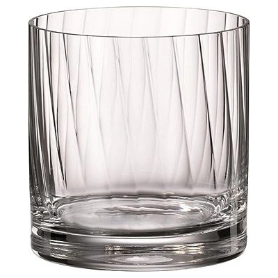 BOHEMIA ROYAL CRYSTAL Sklenice na whisky Barware waterfall 6 x 410 ml