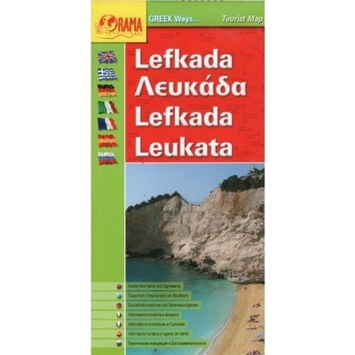 ORAMA Lefkada 1:70 000 turistická mapa řeckého ostrova