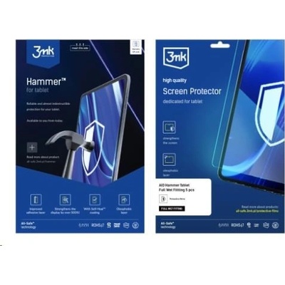 3mk All-Safe AIO PLUS fólie Hammer Cutting Mat Tablet Plus do 15 5 ks 5903108523523