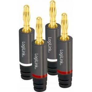 LogiLink audio, banana plug set