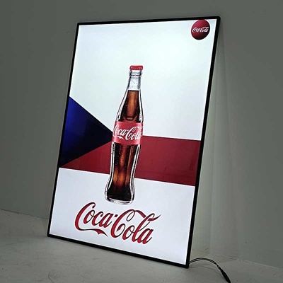LED světelný jednostranný rám, vertikální A2 stříbro – Zboží Živě