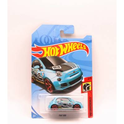 Mattel Hot Wheels Fiat 500 Modrý