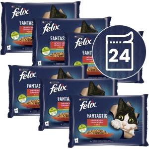 FELIX Капсули FELIX Fantastic, вкусен избор със зеленчуци в желе 24 x 85 г