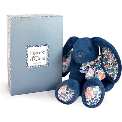 Histoire d'Ours Zajíček Bunny Blue Copain Calin modrý 25 cm