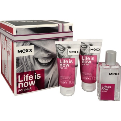 Mexx Life Is Now Her EDT 30 ml + tělové mléko 2 x 50 ml dárková sada