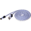 PremiumCord ku2m2ft1 micro USB 2.0, A-B, 2m, černo-modro-žlutý