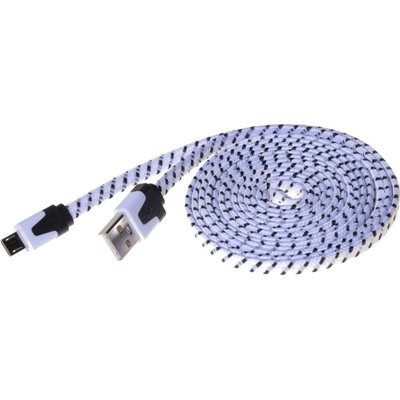 PremiumCord ku2m2ft1 micro USB 2.0, A-B, 2m, černo-modro-žlutý