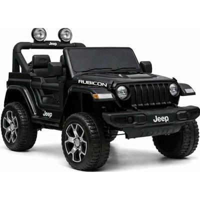 Lean Cars Baterie Auto Jeep Rubicon 4x4 čierna