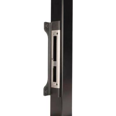 LOCINOX SFKU 40 7016 – dorazová lišta pre zadlabávacie zámky , pre profil 40 až 80 mm, pre krídlové bránky, antracit