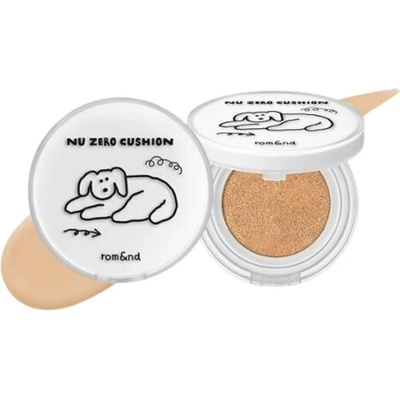rom&nd Nu Zero Cushion lehký ochranný make-up v houbičce pro rozjasnění pleti 04 beige 23 15 g