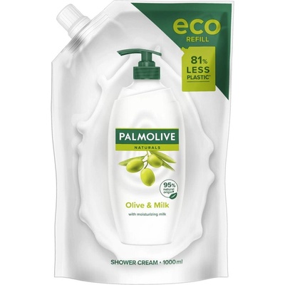 Palmolive Naturals Milk & Olive antistresový sprchový gel náhradní náplň 1000 ml