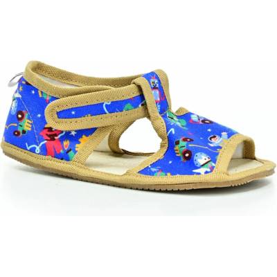 Milash Monica modré barefoot papuče široké