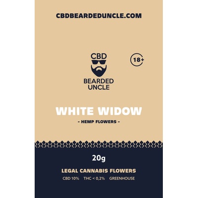 Bearded uncle white wiidow greenhouse CBD 10% a THC 0,2% 20 g