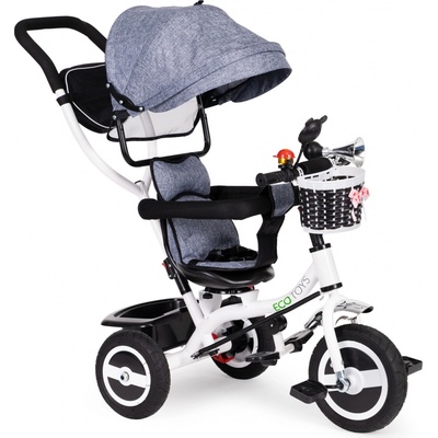 ECOTOYS s otočným sedadlom šedá